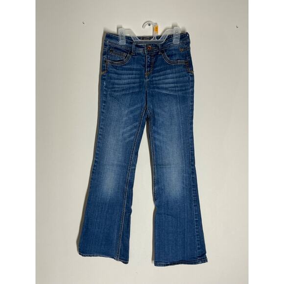 Justice Girl's Dark Blue Simply Low (rise) Bootcut Jeans 14 R - Picture 1 of 7